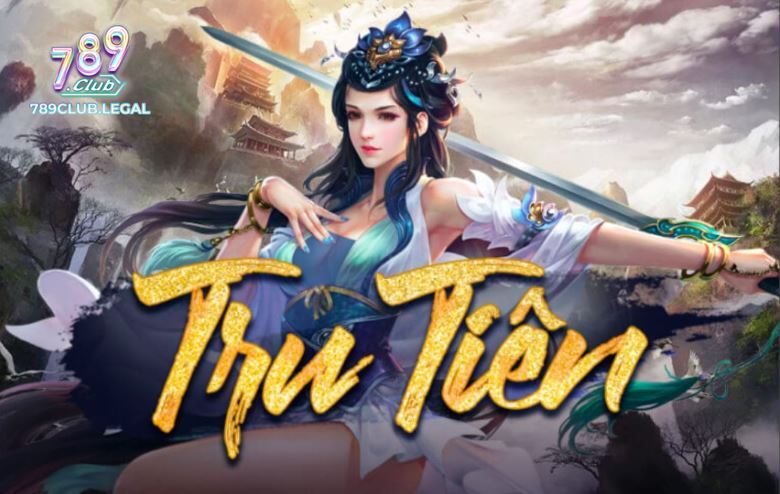 Giao diện game slot Tru Tiên với các biểu tượng tiên hiệp, hiệu ứng ánh sáng rực rỡ và vòng quay huyền ảo.